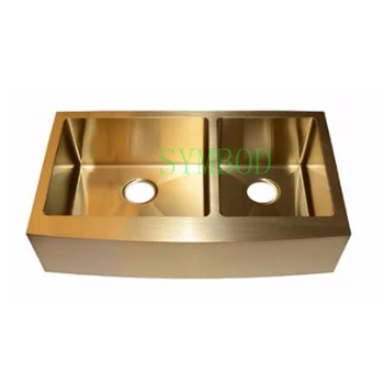 Farmhouse Apron 304 Gold Stainless Steel Handmade Kitchen Sink Buy Gold Kitchen Sinkapron Kitchen Sinkfarmhouse Kitchen Sink Product On