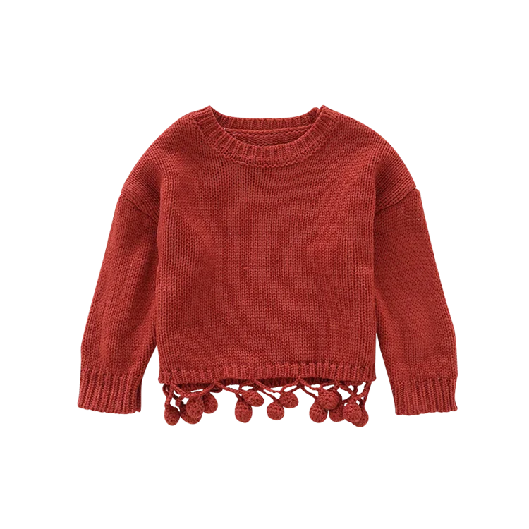 

3670/Excellent fashionable sweater knitted for kids girls