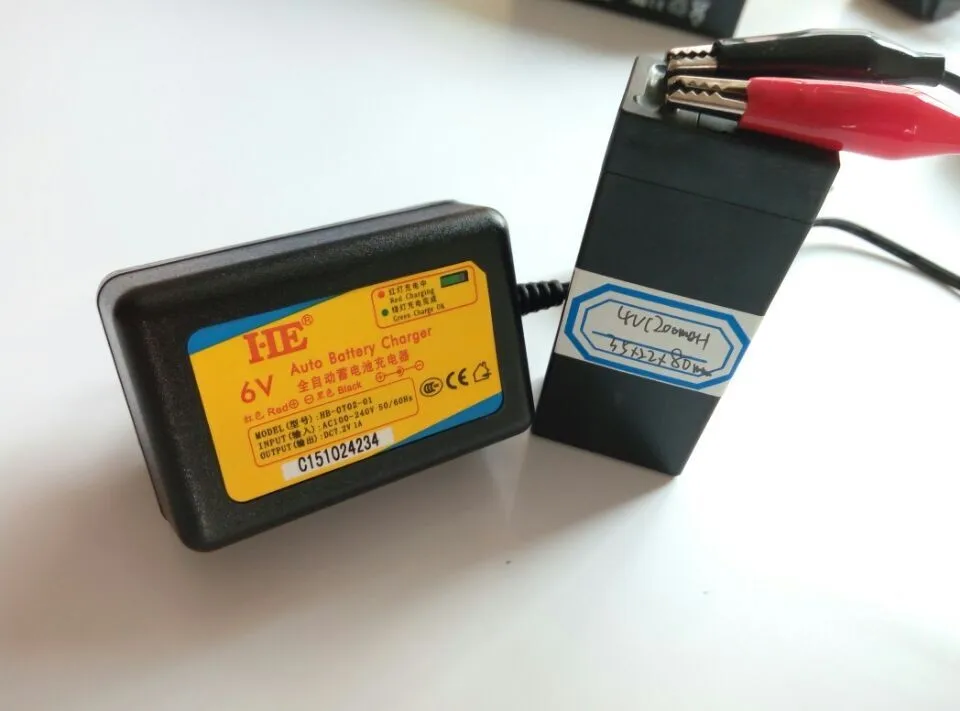 1A lead acid battery charger 6v battery charger electric car battery