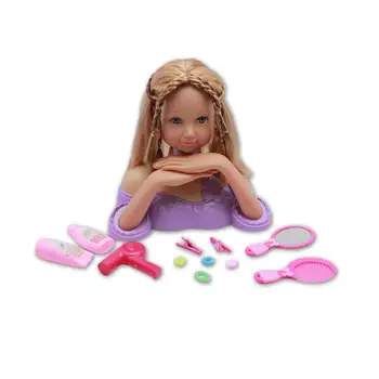 28cm Do The Hair Baby Doll Head Toy For Kids Hair Styling Practice