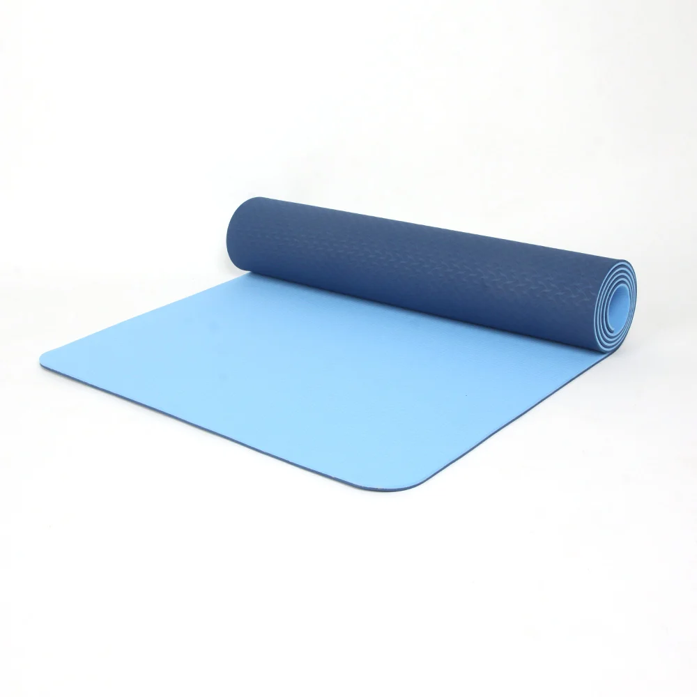 

Blue color ECO Friendly TPE Yoga Mat, Customized