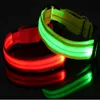 outdoors dog collars glow in the dark LED dog collar flashing light pet collar