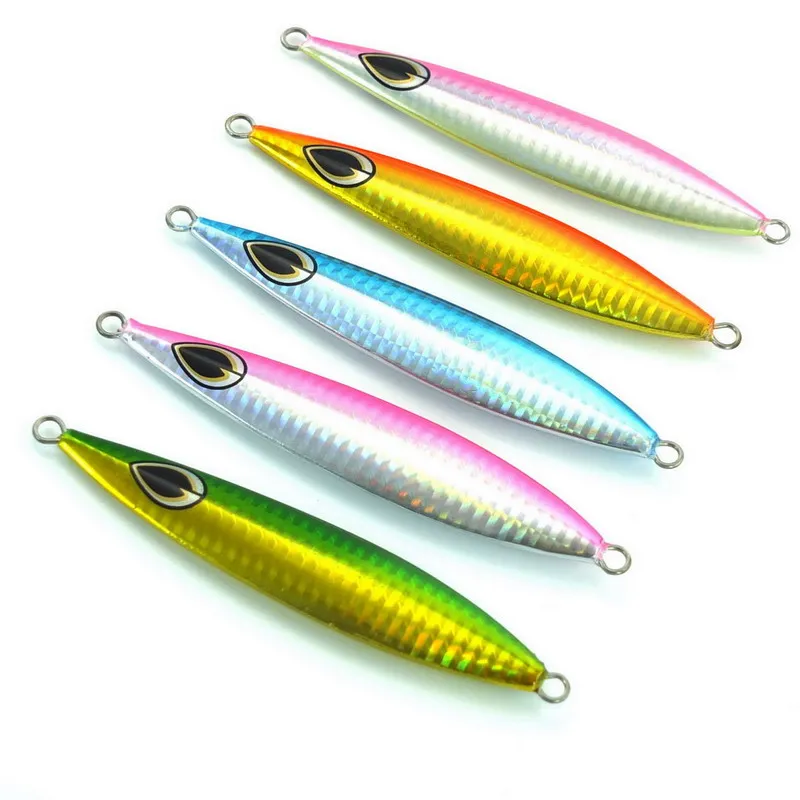 

Factory sale 100g 12cm baitcasting deep sea jig fishing tackle Led lure, 5 colors available