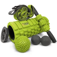 

5 In 1 Foam Roller Set /Massage Stick /Strap /Lacrosse Ball Fitness