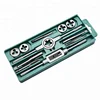 12pcs/set M6-M12 Tap and Die Set Combination Alloy Steel Hand Tools Metric Size for Wood Plastic Soft Metal Steel