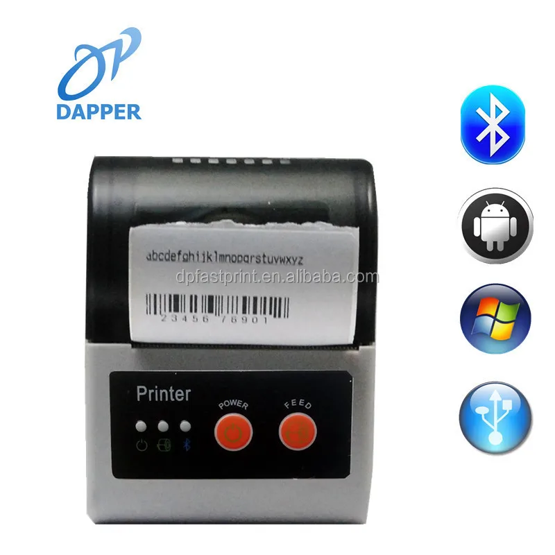 

58 mm mini portable tablet Android bluetooth photo barcode mobile label printer