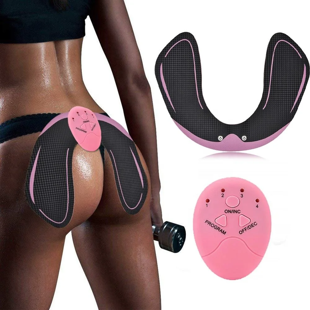 

Newest Electrical EMS Muscle Stimulator Hips Trainer Deep Muscle Stimulator Wireless Electronic, Pink orange