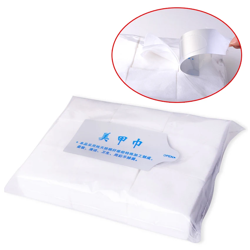 Free Shipping 900pcs Nail Art Tips Manicure Polish Remover Clean Wipes Cotton Lint Pads Paper 2015