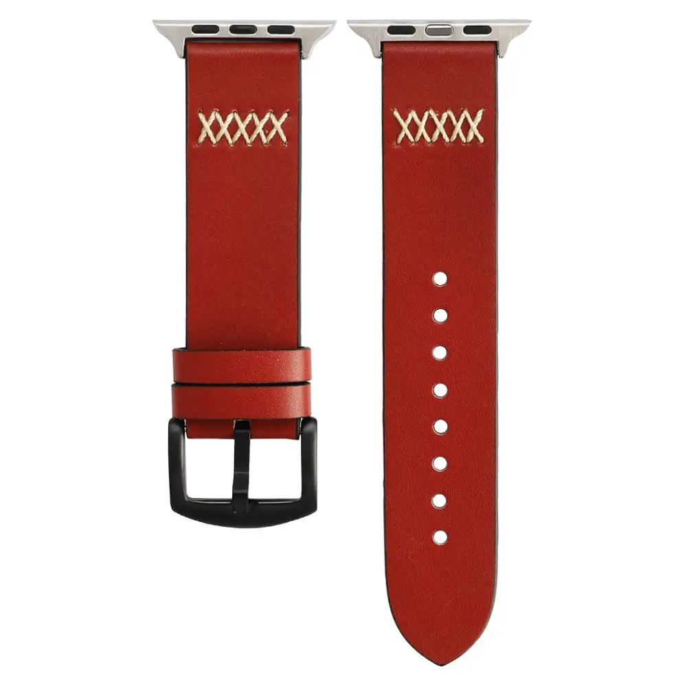 

smart watch band for apple watch 38mm real leather smart band, Customized colors