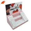 Customized Cardboard Cosmetic Counter Display For Lipsticks