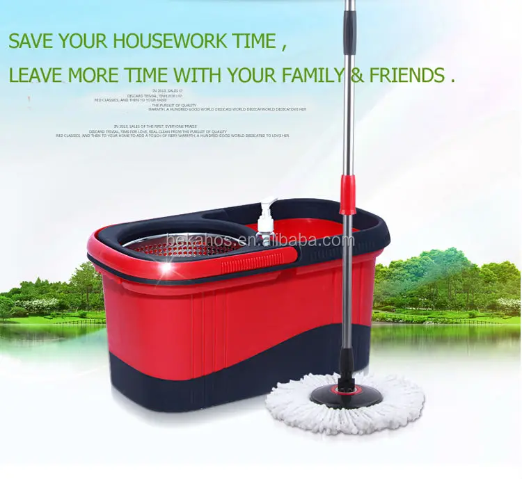 Spin Mop Square Bucket Red+Black (2)