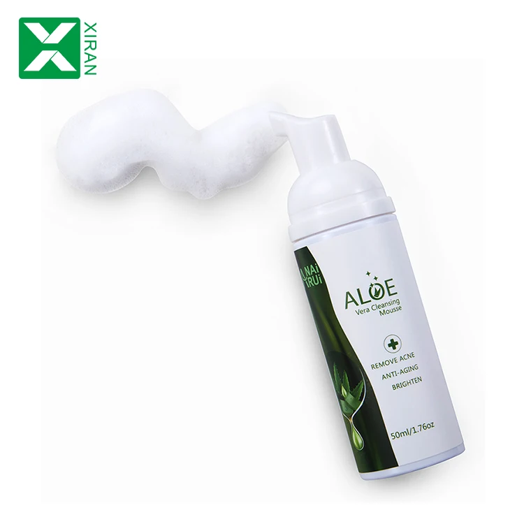 

Aloe Vera Acne Treatment facial foam cleanser lightening cleansing mousse