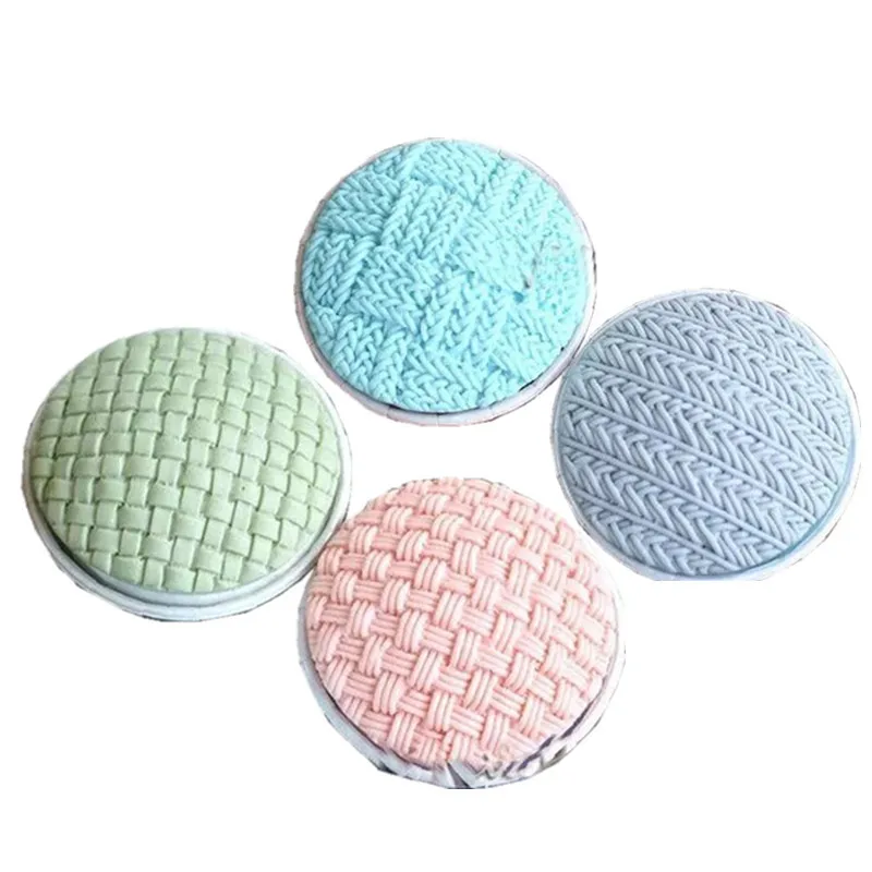 

XGY-78910 Factory and stock wool shaped silicone mold cake mold Soap mold, Pink