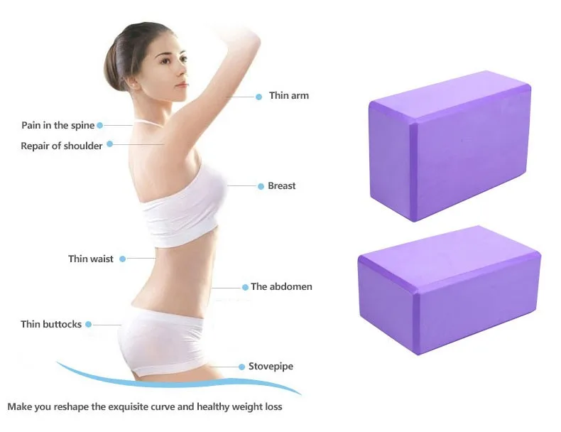 Body Building New Yoga Block For Home Exercise Yoga Practice Fitness