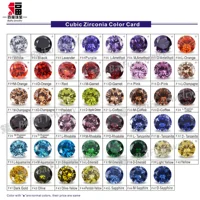 

AAA good quality Round 8.0mm 47 kinds of colors CZ stones cubic zirconia samples