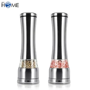 Battery Powered Stainless Steel Manual Salt and Pepper Grinder