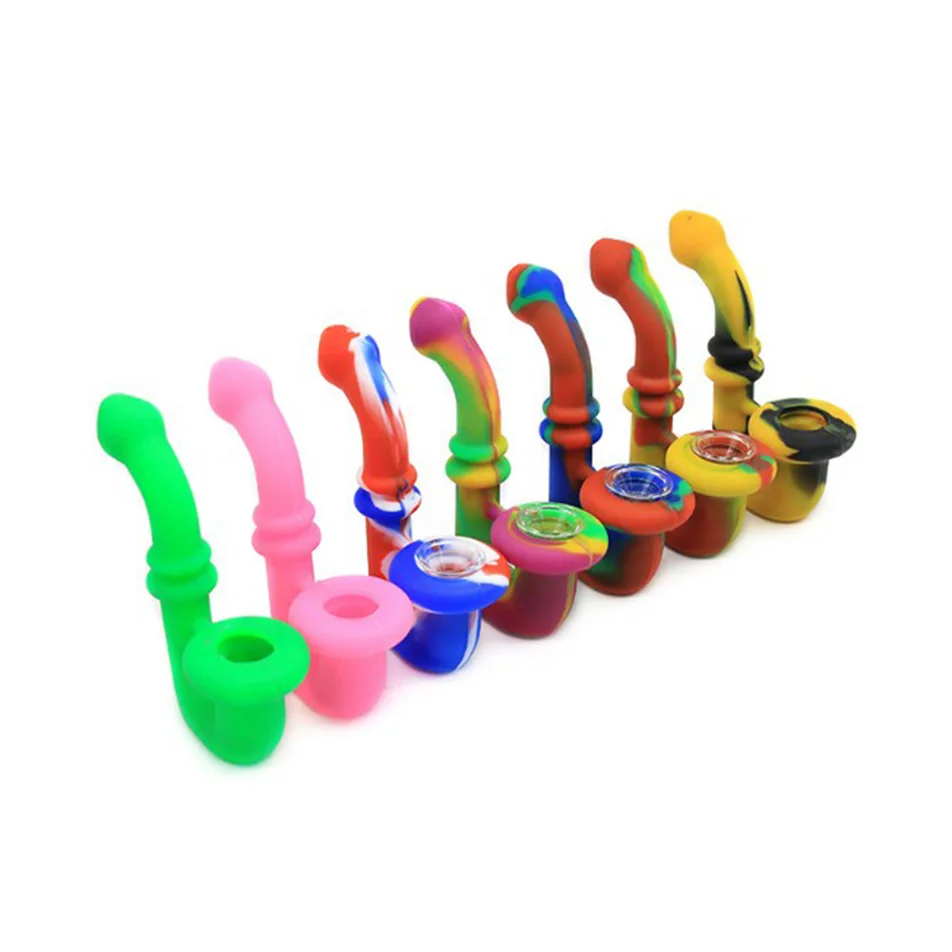 

Smoke Pipe Silicone Custom Logo Tobacco Pipe Smoking Weed Pipe