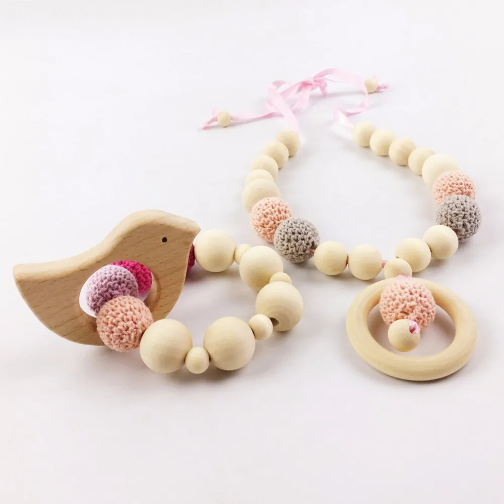 Unique Funny Toy Baby Wooden Pacifier with Animal Pendant, View ...