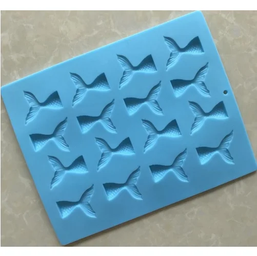 

102g cake tools Mini Mermaid Tail sea fish animal silicone mold sugar craft fondant cake decorating mould baking tool