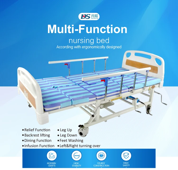 Dansong 5 Function Manual Hand Hospital Beds With Bed Toilet Buy