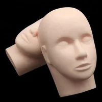 

Wholesale Silicone Eyelash Extension Training Mannequin Head Flat Model Practice Training Head