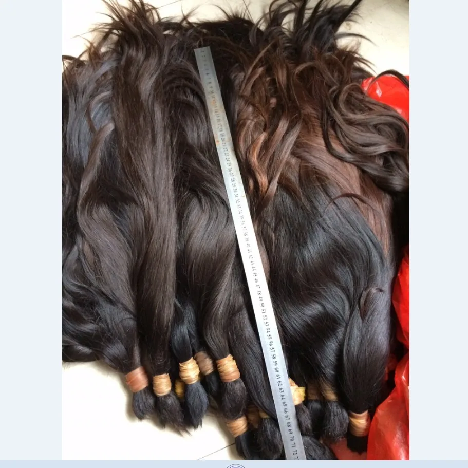 

Long best quality brown Virgin European Natural Human Hair Bulk,virgin russian human hair bulk, remy human hair bulk, N/a