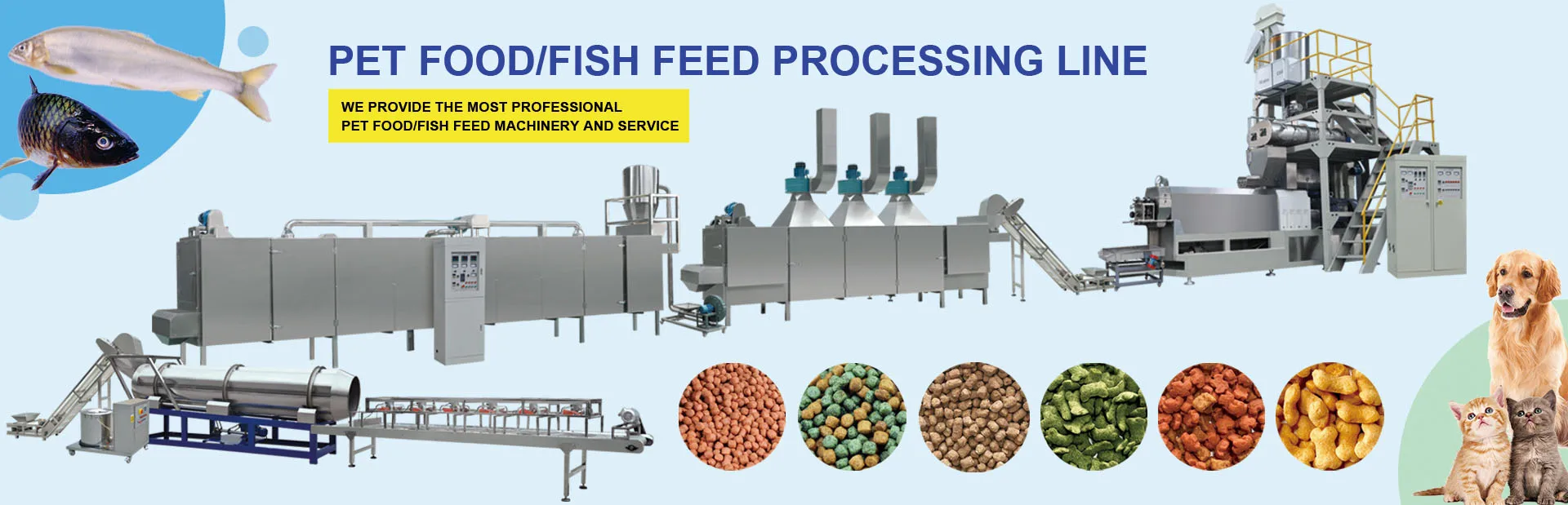 Big Capacity Pet Food Animal Feed Machine Production Line Buy Dog