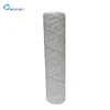 50 Micron PP Sediment String Wound Water Filter Cartridge for Long 10 Inch