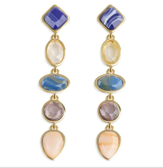 

New arrival resin stud earrings jewelry teardrop resin earrings, As picture