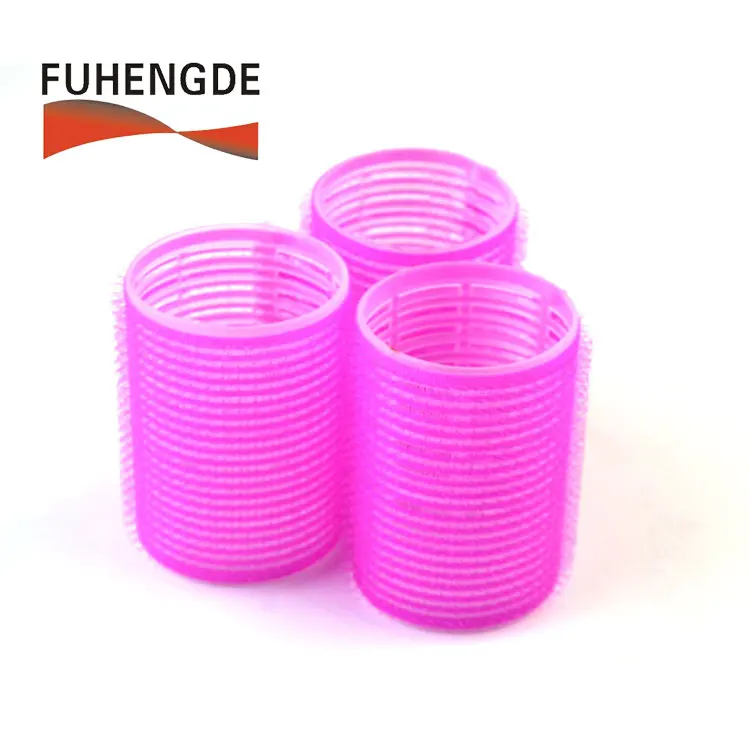 

[STOCK] Free Sample Women Bangs Hair Styling Tools Hot Cling Rollers Curlers Hair Rollers, Rose