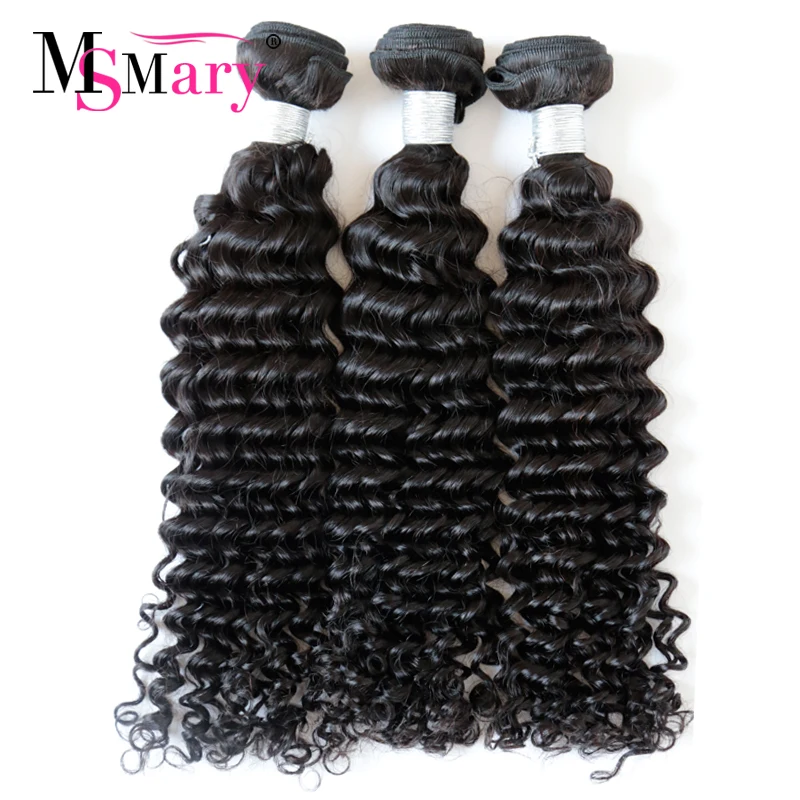 

Full Thick No Shed No Tangle Brazilian Hair Deep Wave Brazilian Human Hair Retail Online Shopping Cuticle Aligned Hair, Natural color