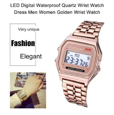 digital wrist watch with stopwatch