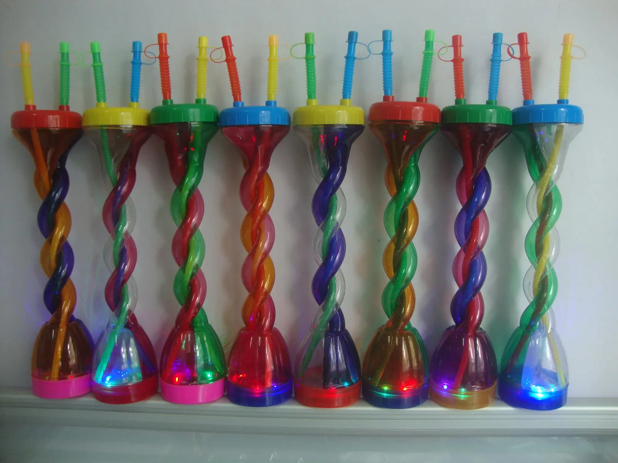 Led Intertwined Party Yard Cups With Straw And Lid Buy Party Yard Cup