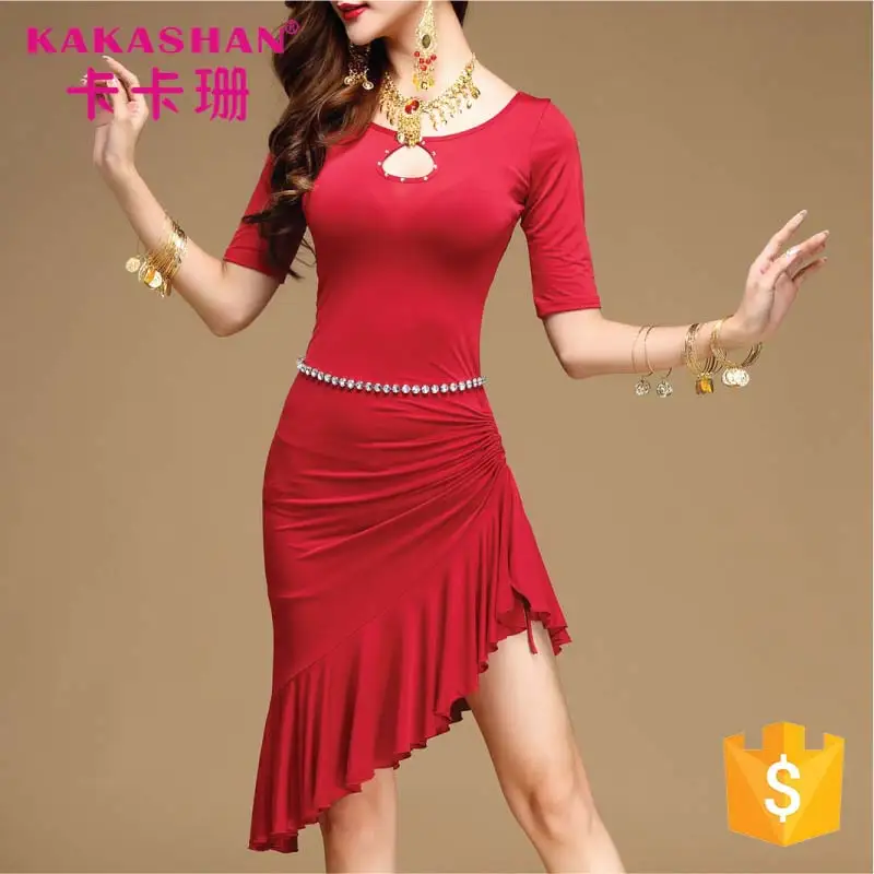 

Professional Ladies Fashion Sexy Ballroom Latin Dance Dress, Black;blue;red