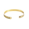European Popular Ruler Scale C Word Shape Open Alloy Bracelet Name Knowledge is Power