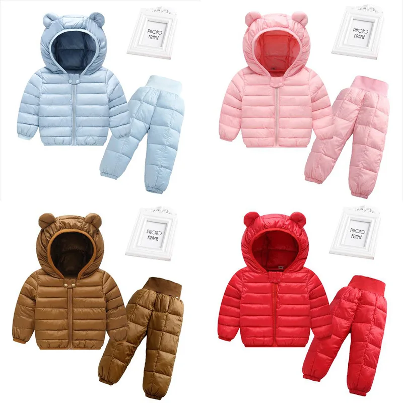 

thin down coat baby clothes set winter with long sleeve, N/a