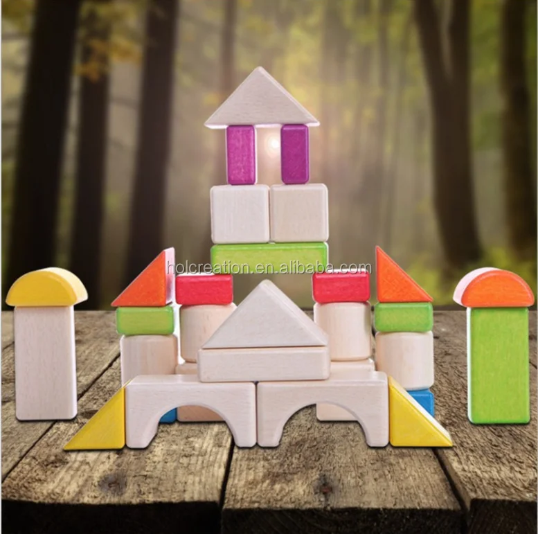 childrens large wooden building blocks