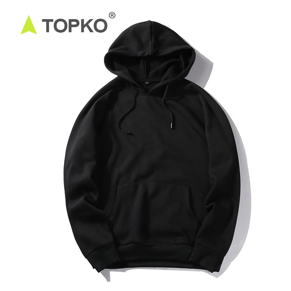 TOPKO men's cargo hoody high quality for soild color