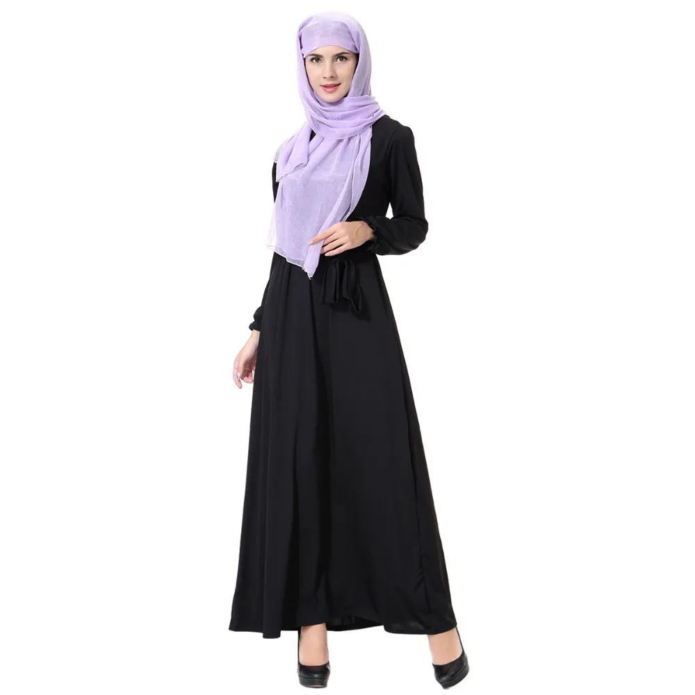 plain black abaya