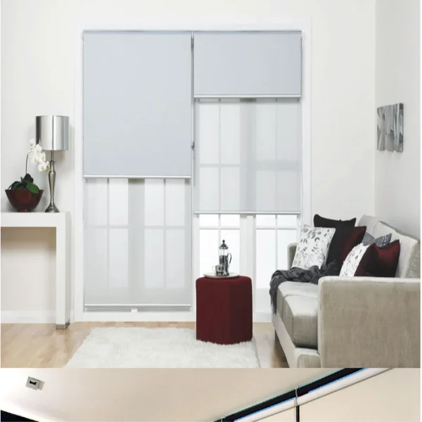 Factory Direct Sale Double Layer Roller Blinds Zebra Roller Blinds Two