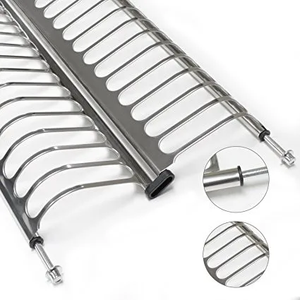 stainless steel dish rack that looks like art