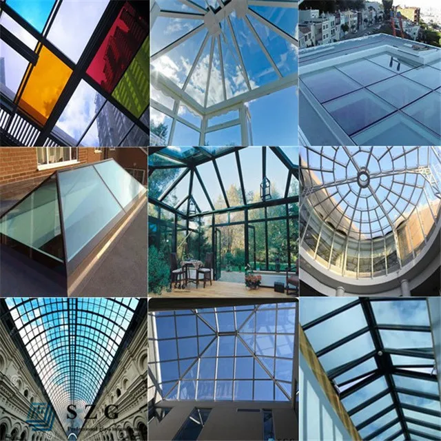 Tempered And Laminated Safety Glass Roofing Panels - Buy Glass Roofing