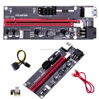 

pcie VER009S PCI-E 1X to 16X 009 Card Extender Express Adapter USB 3.0 Cable Power gpu pci riser 009s