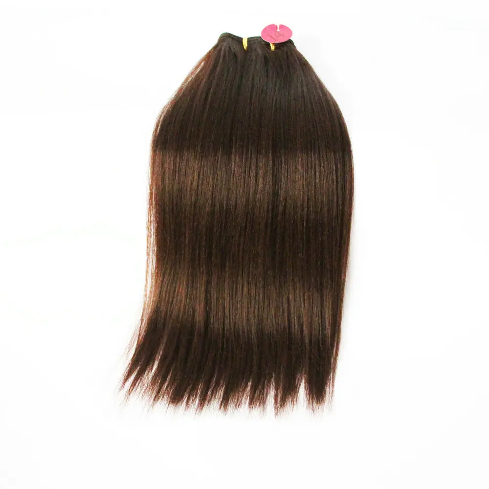 

Wholesale Adorable top quality silk straight yaki weave synthetic hair extensions 4pcs 1 lot free fringe, 1;1b;2;4;27;30;33;bug;99j;613 etc.