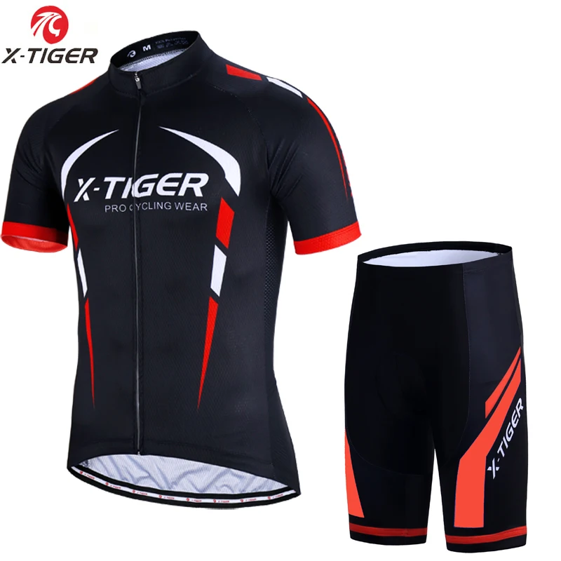 

X-TIGER Pro Cycling Jersey Set Summer Cycling Clothing Suit MTB Bike Clothing Racing Bicycle Clothes Suit, N/a
