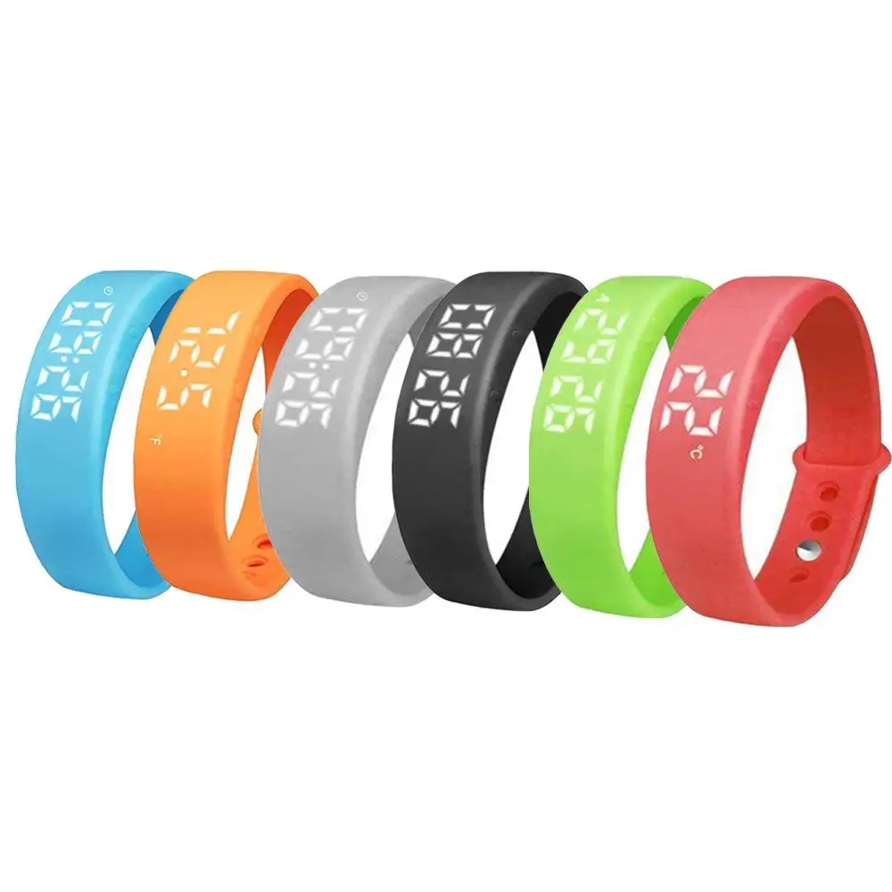 

Smart bracelet W5 with temperature detection sleep monitoring exercise step, Blue;red;black;gray;green
