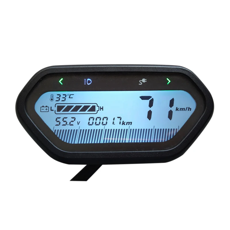 48v 120v Electric Motorcycle / Scooter Speedometer / Lcd Display For