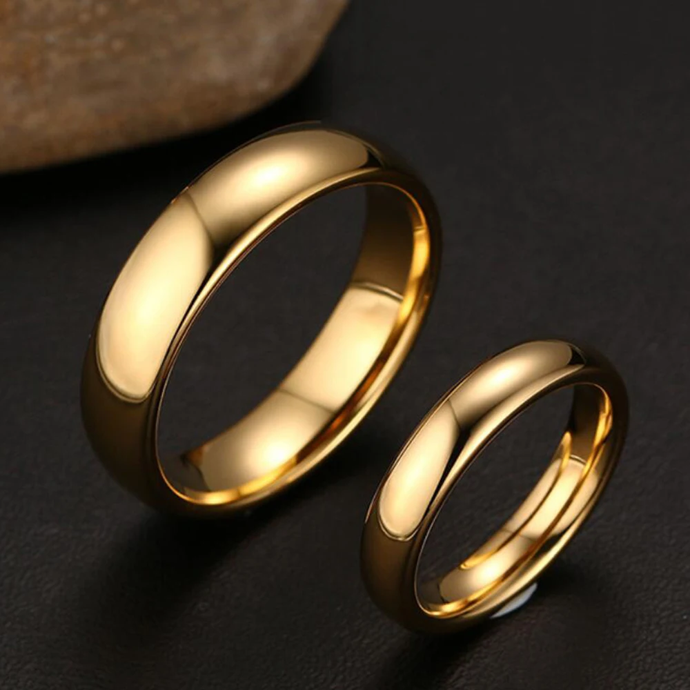Классические золотые обручальные кольца