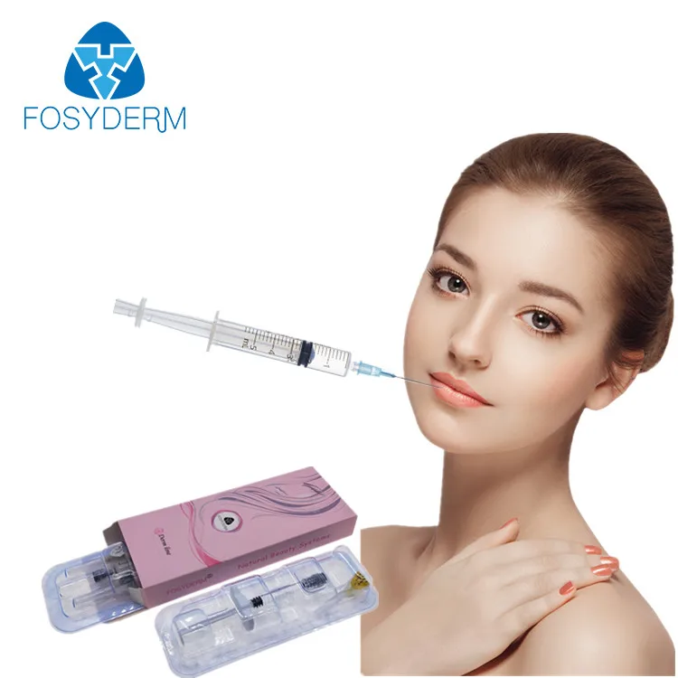 

Fosyderm 2ml Derm Line Hyaluronic Acid Injectable Dermal Filler for Lip Enhancement, Transparent