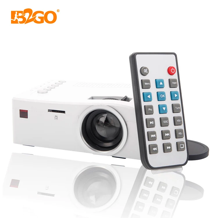 

Online Wholesale Unic Pocket mini LCD projector UC18 mini LED proyector cinema, White/black